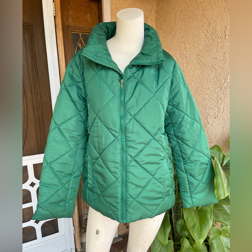 NY&CO Women’s Zip Front Puffer Jacket LARGE